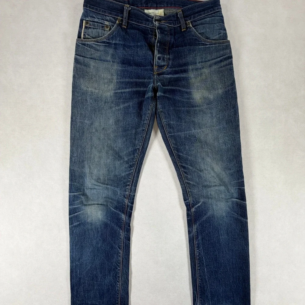 Raleigh Denim Jones White Oak Cone Denim Selvedge Jeans Mens 30x34 Medium Wash